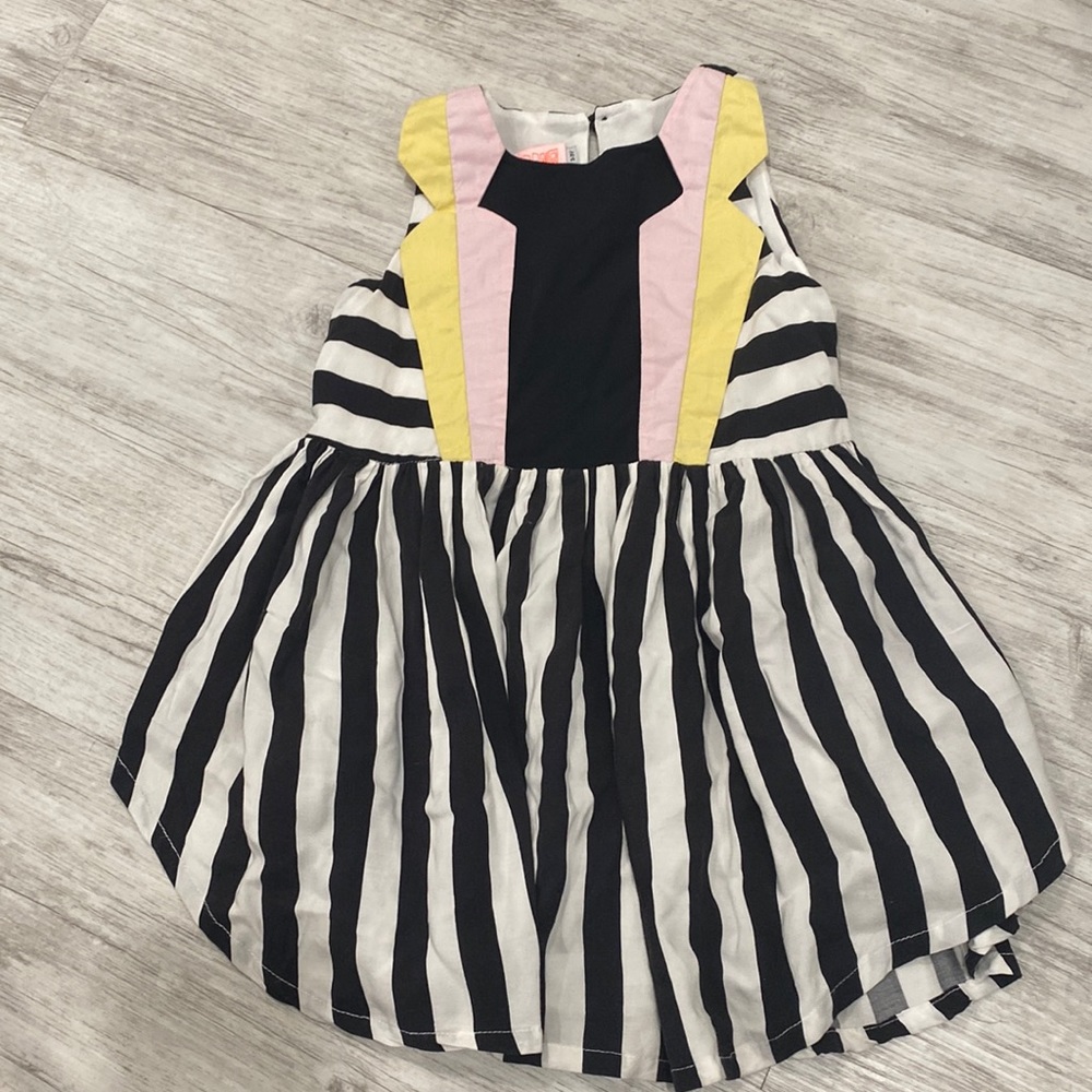 Bang bang Copenhagen black and white stripe dress size 2-3years